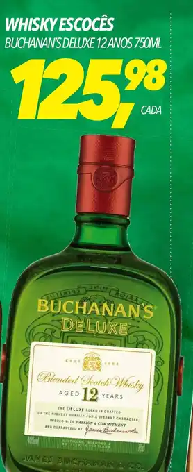 Frangolândia WHISKY ESCOCÊS BUCHANAN'S DELUXE 12 ANOS 750ML oferta