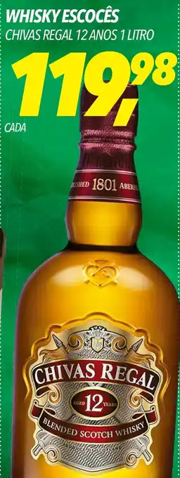 Frangolândia WHISKY ESCOCÊS CHIVAS REGAL 12 ANOS 1 LITRO oferta