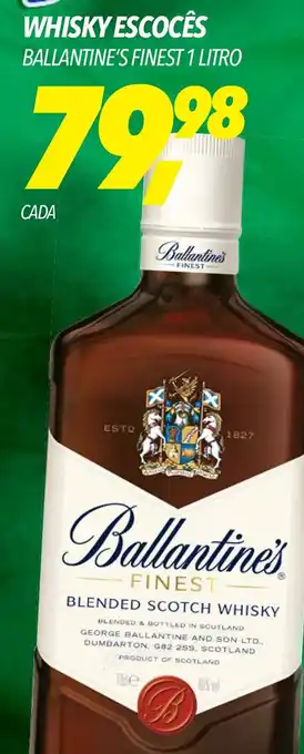 Frangolândia WHISKY ESCOCÊS BALLANTINE'S FINEST 1 LITRO oferta
