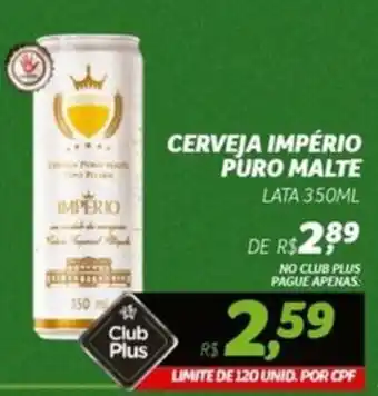 CERVEJA IMPÉRIO PURO MALTE LATA 350ML
