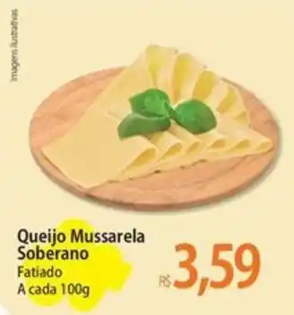 Atacadão Queijo Mussarela Soberano Fatiado A cada 100g oferta