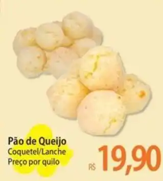 Atacadão Pão de Queijo Coquetel/Lanche Preço por quilo oferta