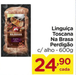 Carrefour Linguica Toscana Na Brasa Perdigao 600g oferta