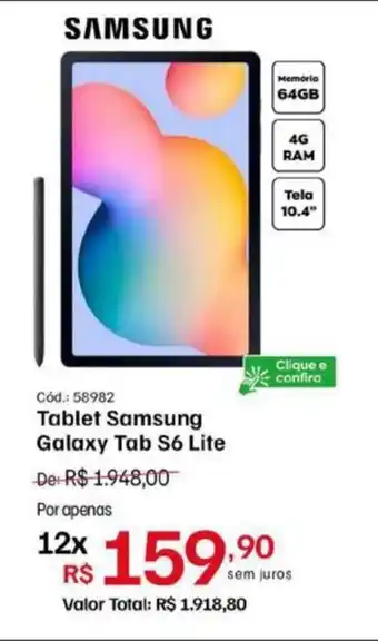 Tablet Samsung Galaxy Tab S6 Lite