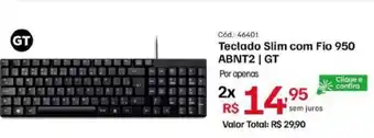 Ibyte Teclado Slim com Fio 950 ABNT2 | GT oferta