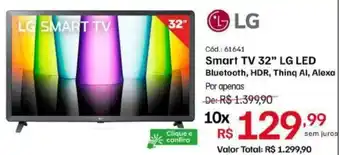 Smart TV 32" LG LED