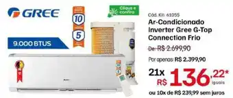 Ibyte Ar-Condicionado Inverter Gree G-Top Connection Frio oferta