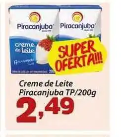 Confiança Supermercados Creme De Leite Piracanjuba 200g oferta