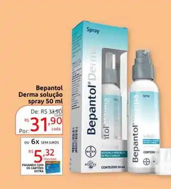 Drogaria Extra Bepantol Derma Solução Spray 50ml oferta