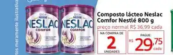 Drogaria Extra Composto Lácteo Neslac Comfor Nestlé 800g oferta