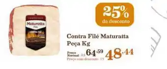 Mercadinhos São Luiz Contra Filé Maturatta 25% De Desconto 1kg oferta