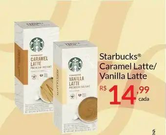 Starbucks Caramel Latte Vanilla Latte