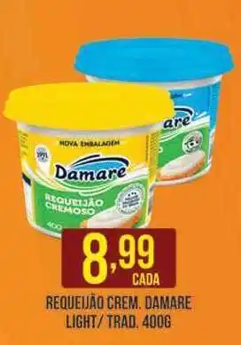 Requeijão Crem. Damare Light-trad. 400g