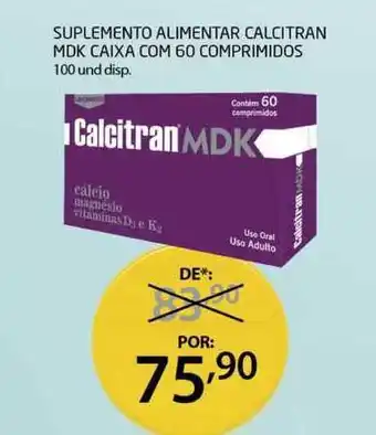 Suplemento Alimentar Calcitran Mdk Caixa