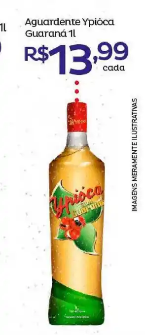 Super Lagoa Aguardente Ypióca Guaraná 1L oferta