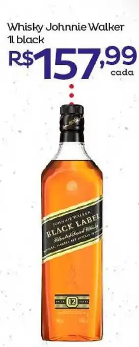 Super Lagoa Whisky Johnnie Walker Black 1L oferta