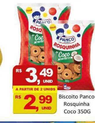 Biscoito Panco Rosquinha Coco 350g