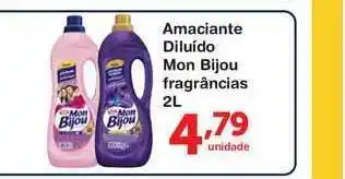 Amanciante Diluído Mon Bijou Fragrâncias 2L