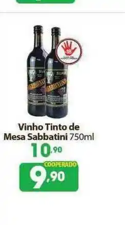 Coocerqui Vinho Tinto De Mesa Sabbatini 750ml oferta