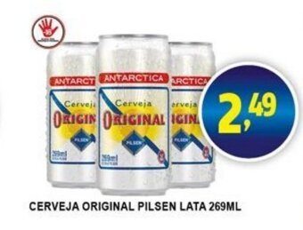 Federzoni Supermercados Cerveja Original Pilsen lata 269ml oferta