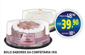 Federzoni Supermercados Bolo Sabores da Confeitaria 1kg oferta