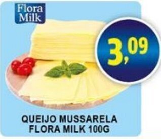 Federzoni Supermercados Queijo Mussarela Flora Milk 100g oferta