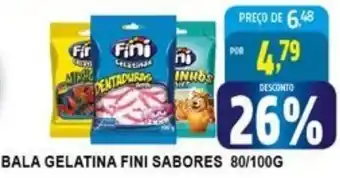 Federzoni Supermercados Bala Gelatina Fini Sabores 80/100g oferta