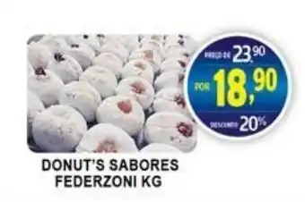 Federzoni Supermercados Donut's Sabores Federzoni 1kg oferta