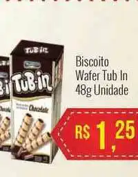 Mart Minas Biscoito Wafer Tub In 48g unidade oferta