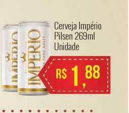 Mart Minas Cerveja Império Pilsen 269ml unidade oferta