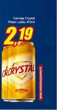 Bramil Supermercados Cerveja Crystal Pilsen Latão 473ml oferta