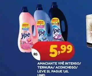 Bramil Supermercados Amaciante Ypê Intenso Ternura Aconchego 1.6L oferta