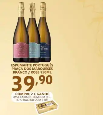 Bramil Supermercados Espumante Português Praça Dos Marqueses Branco Rose 750ml oferta