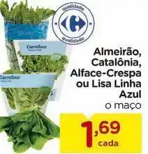 Carrefour Almeirao, catalonia, alface-crespa ou lisa linha azul o maço oferta