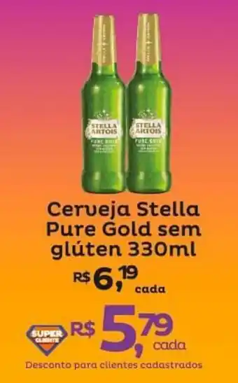 Super Lagoa Cerveja Stella Pure Gold sem glúten 330ml oferta