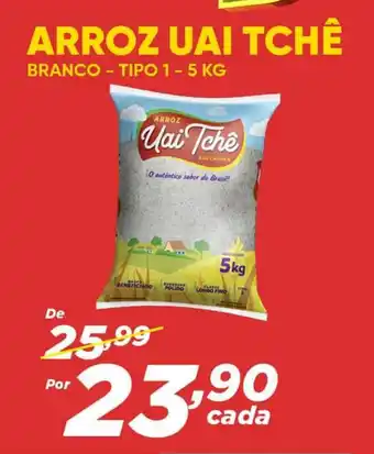 ARROZ UAI TCHÊ BRANCO - TIPO 1 - 5 KG