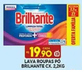 LAVA ROUPAS PÓ BRILHANTE CX. 2,2KG