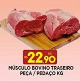 Supermercado Porecatu MÚSCULO BOVINO TRASEIRO PEÇA/PEDAÇO KG oferta
