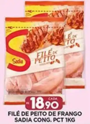 Supermercado Porecatu FILÉ DE PEITO DE FRANGO SADIA CONG. PCT 1KG oferta