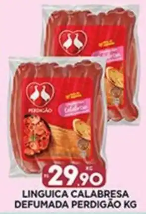 Supermercado Porecatu LINGUICA CALABRESA DEFUMADA PERDIGÃO KG oferta