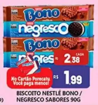 Supermercado Porecatu BISCOITO NESTLÉ BONO/ NEGRESCO SABORES 90G oferta