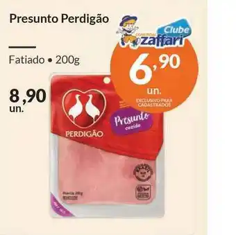 Zaffari Presunto Perdigão 200g oferta