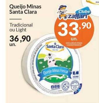 Zaffari Queijo Minas Santa Clara oferta