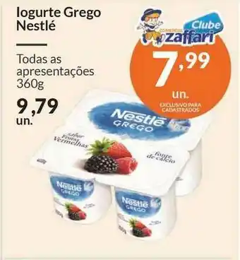 Zaffari Iogurte Grego Nestlé 360g oferta