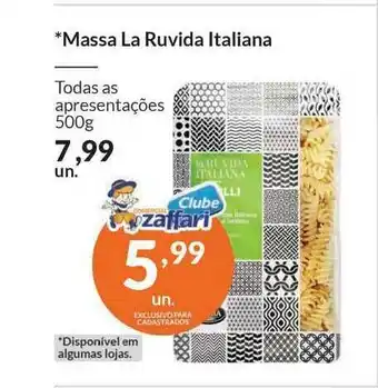 Zaffari Massa La Ruvida Italiana 500g oferta