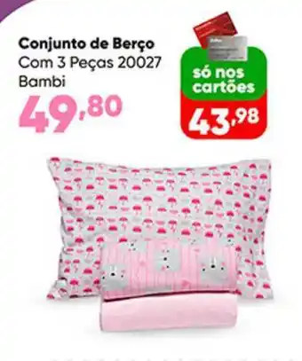 Zaffari Conjunto De Berço Com 3 Peças 20027 Bambi oferta
