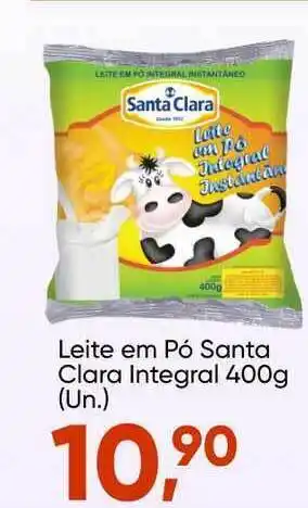 Imec Supermercados Leite Em Pó Santa Clara Integral 400g oferta