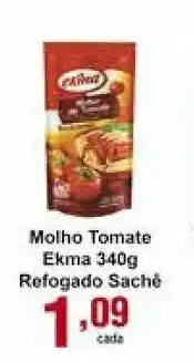 Rossi Supermercado Molho Tomate Ekma 340g Refogado Sache oferta