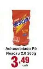 Rossi Supermercado Achocolatado Po Nescau 2.0 200g oferta