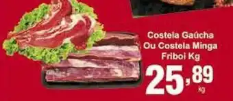 Rossi Supermercado Costela Gaucha ou Costela minga Friboi 1kg oferta